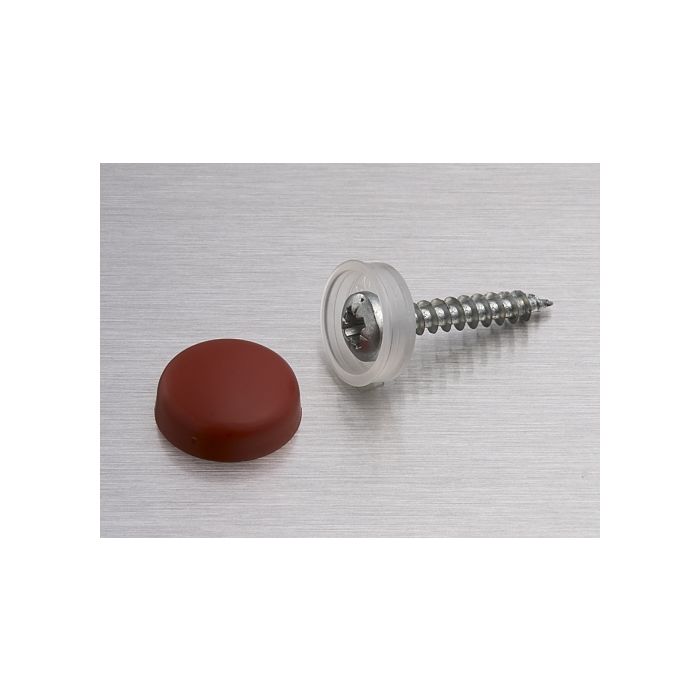 Snap Cap screw covers 16mm Burnt Orange Snap Cap screw covers 16mm Burnt Orange