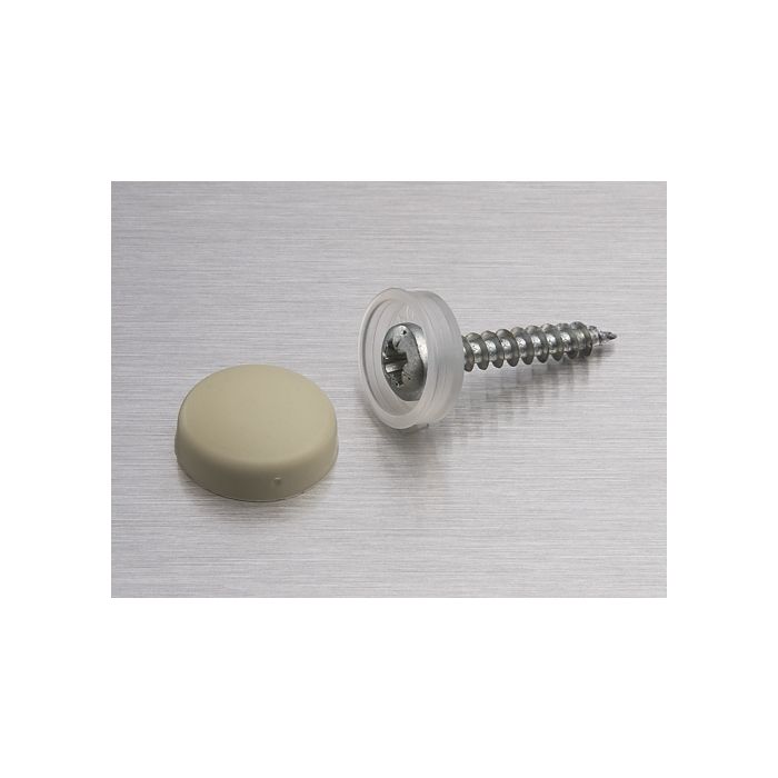 Snap Cap screw covers 16mm Cream Snap Cap screw covers 16mm Cream