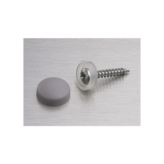 Snap Cap screw covers 16mm Aluminum Tone