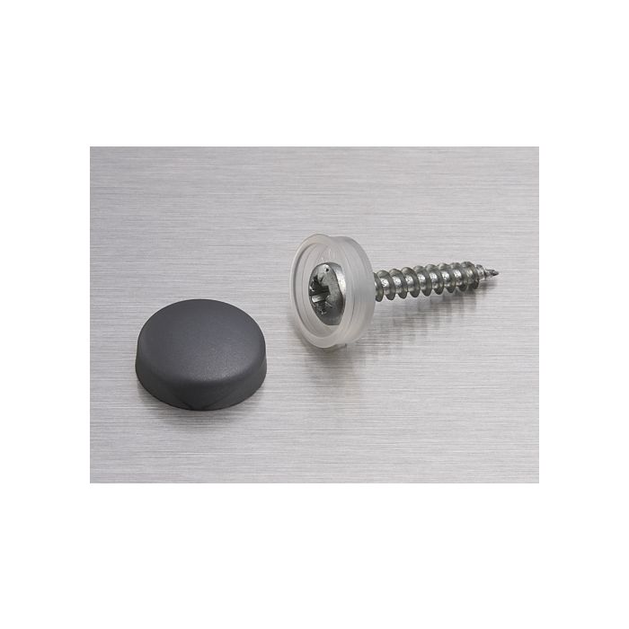 Snap Cap Kunststoff-Abdeckkappe 16mm Silver Grey Snap Cap Kunststoff-Abdeckkappe 16mm Silver Grey