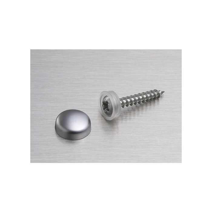 Snap Cap Kunststoff-Abdeckkappe 13mm satin Chrom Snap Cap Kunststoff-Abdeckkappe 13mm satin Chrom