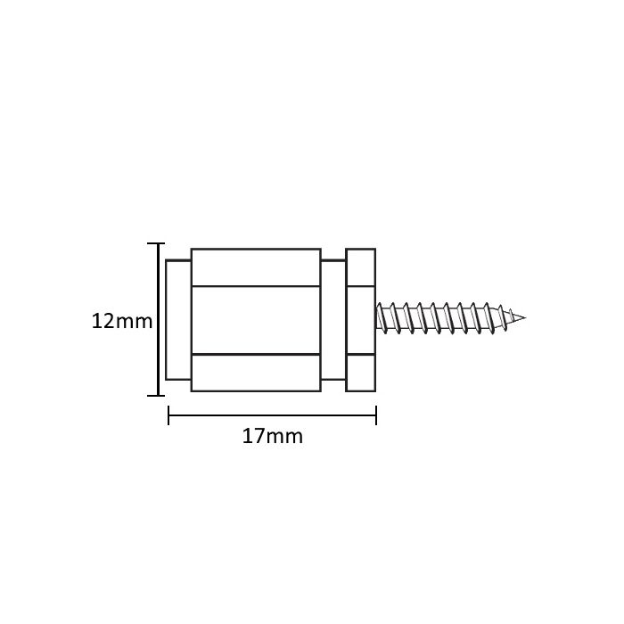 Letterfix standoffs Large woodscrew brass Letterfix standoffs Large woodscrew brass