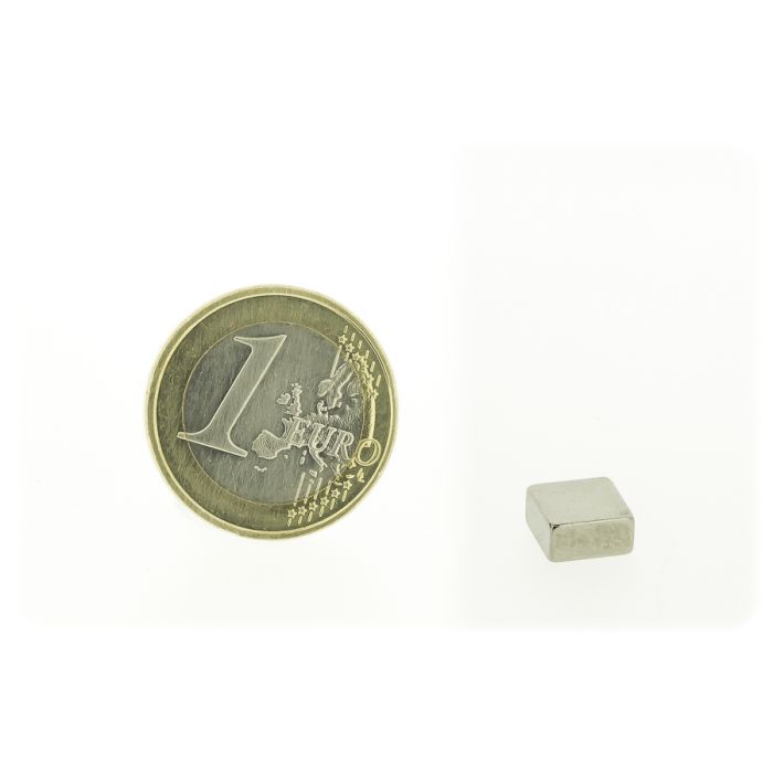 Magnetic block 8x8mm, thickness 4mm, grade N45