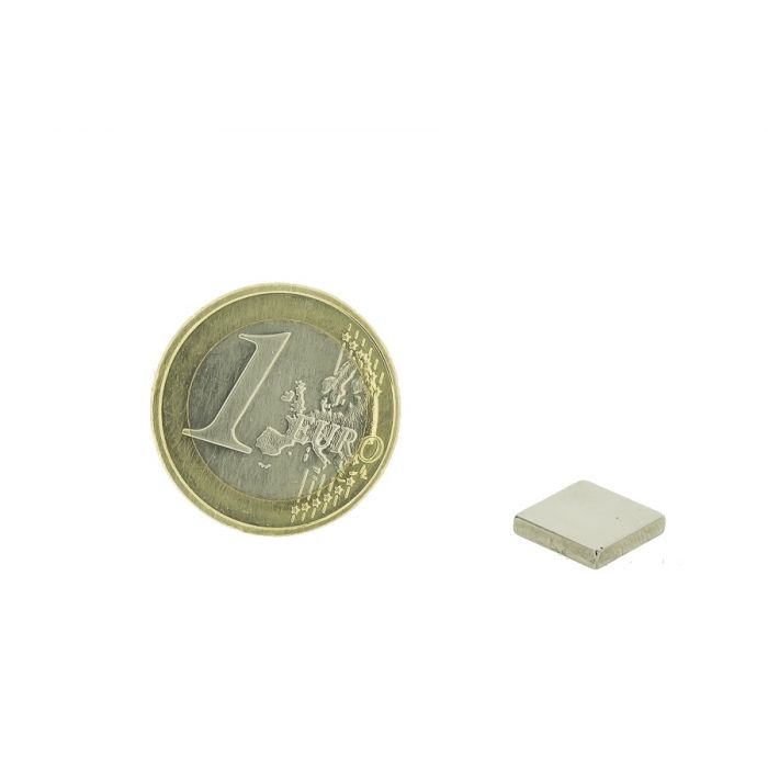Magnetic block 10x10 mm, thickness: 2 mm, grade N35