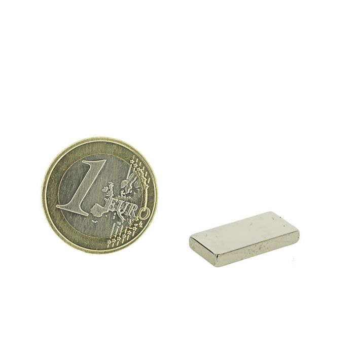 Quadermagnete 20x10mm, Höhe 3mm, N35