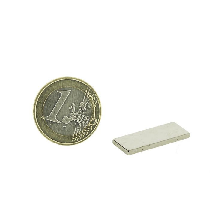 Magnetic block 25x10mm, thickness 2mm, grade N35