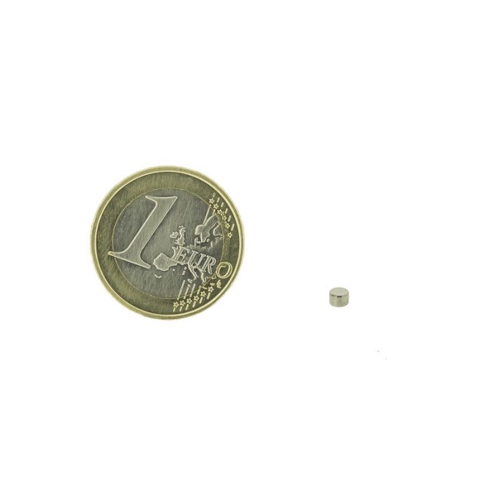 Disques magnétiques diamètre 3mm, épaisseur 2mm, N48 Disques magnétiques diamètre 3mm, épaisseur 2mm, N48
