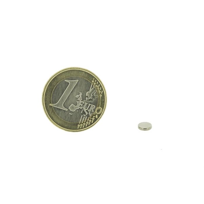 Disques magnétiques diamètre 5mm, épaisseur 1mm, N45 Disques magnétiques diamètre 5mm, épaisseur 1mm, N45