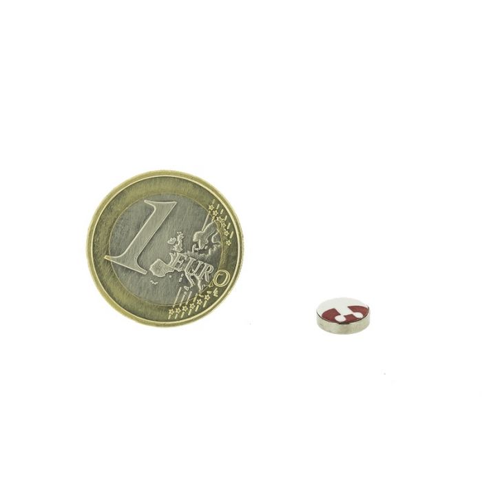 Selbstklebende Scheibenmagnete 8mm diameter, Höhe 2mm, N35