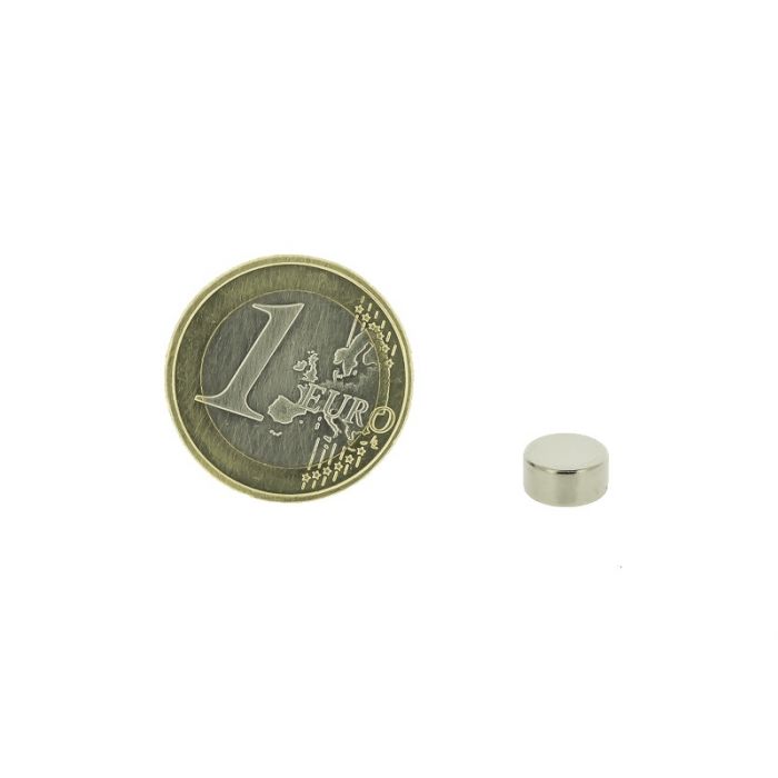 Disques magnétiques diamètre 8mm, épaisseur 4mm, N45 Disques magnétiques diamètre 8mm, épaisseur 4mm, N45