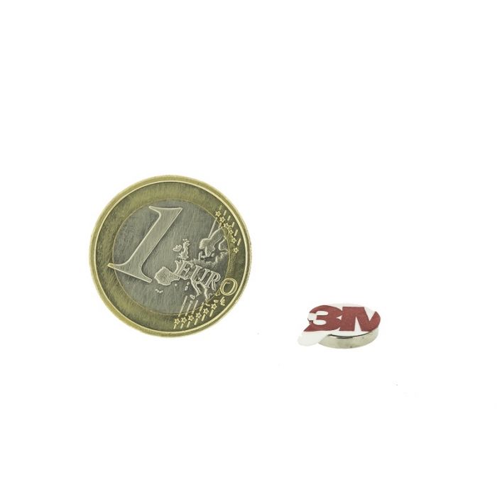 Selbstklebende Scheibenmagnete 10mm diameter, Höhe 2mm, N35 Selbstklebende Scheibenmagnete 10mm diameter, Höhe 2mm, N35