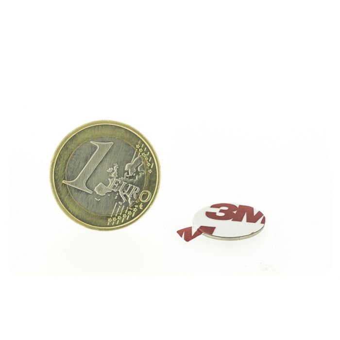 Selbstklebende Scheibenmagnete 15mm diameter, Höhe 1mm, N35 Selbstklebende Scheibenmagnete 15mm diameter, Höhe 1mm, N35