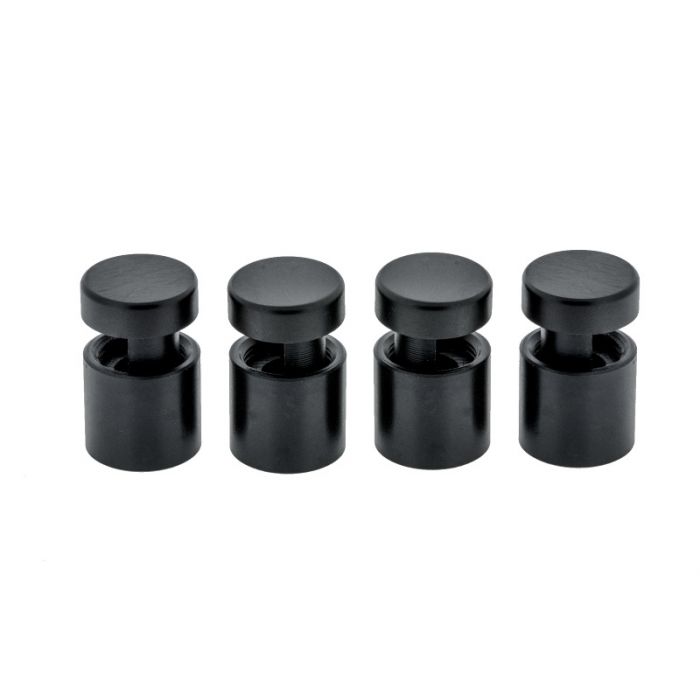 Entretoises Borderflex aluminium noir 18x16mm