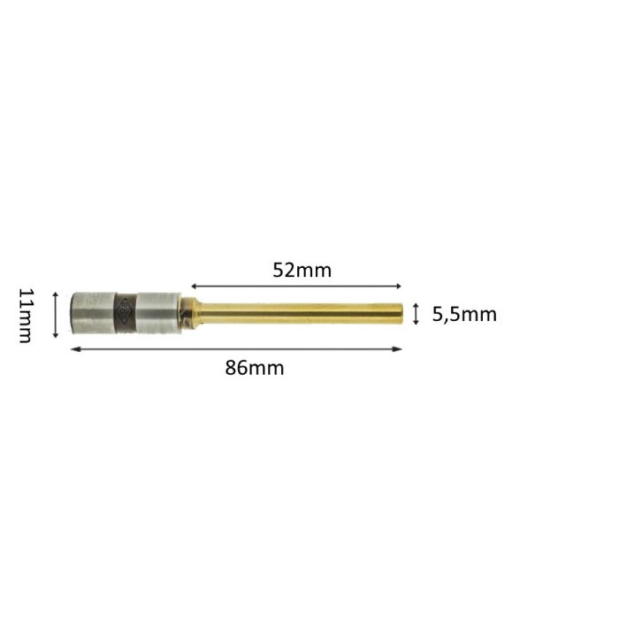 Paper drillbits titanium coating 5,5mm x 52mm Paper drillbits titanium coating 5,5mm x 52mm