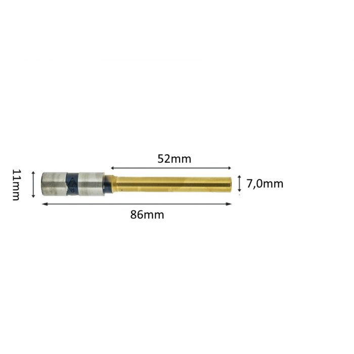 Papierbohrer titanium coating 7mm x 52mm Papierbohrer titanium coating 7mm x 52mm
