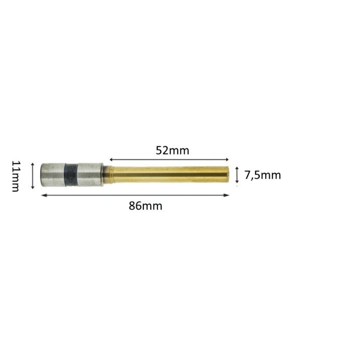 Paper drillbits titanium coating 7,5mm x 52mm Paper drillbits titanium coating 7,5mm x 52mm