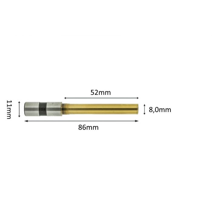 Paper drillbits titanium coating 8mm x 52mm Paper drillbits titanium coating 8mm x 52mm