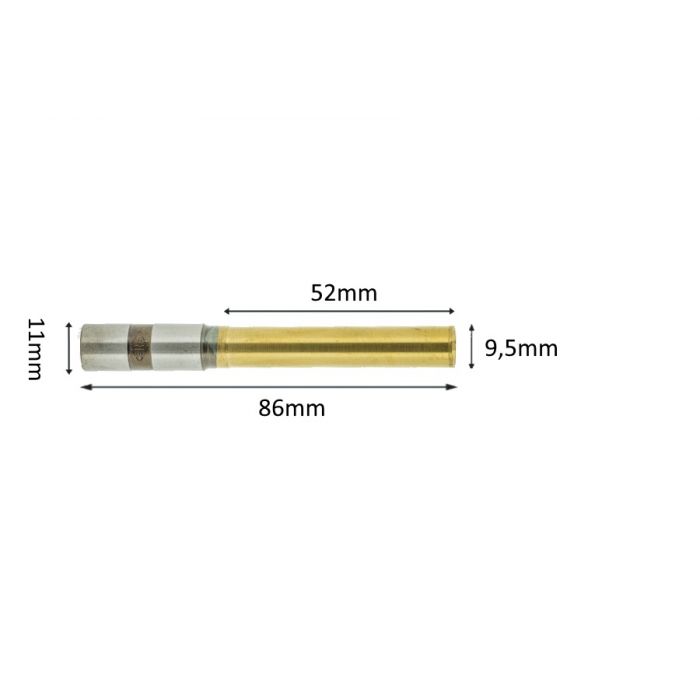 Papierbohrer titanium coating 9,5mm x 52mm