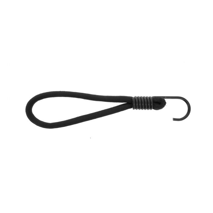 Qfix Bungee loop with hook SH black 8x200 mm