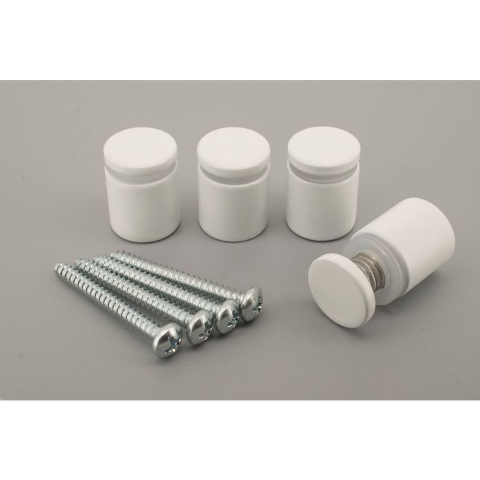 Abstandhalters aluminium Weiss 15x15 mit Linksgewinde