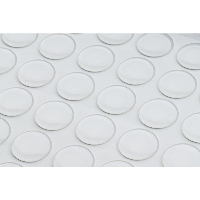 Bumperstops 24mm Cylindrical 2,8mm high extra transp. 84pcs