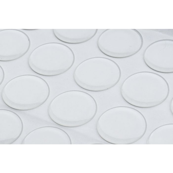 Bumperstops 33mm Cylindrical 3mm high extra transp. 45pcs Bumperstops 33mm Cylindrical 3mm high extra transp. 45pcs