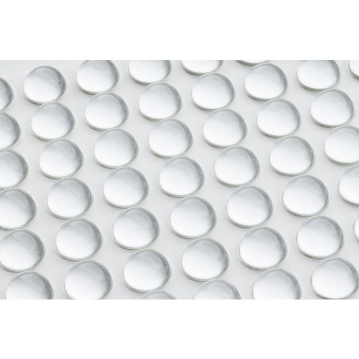 Stootdopjes 16mm bol 7,9mm hoog transp. 126pcs