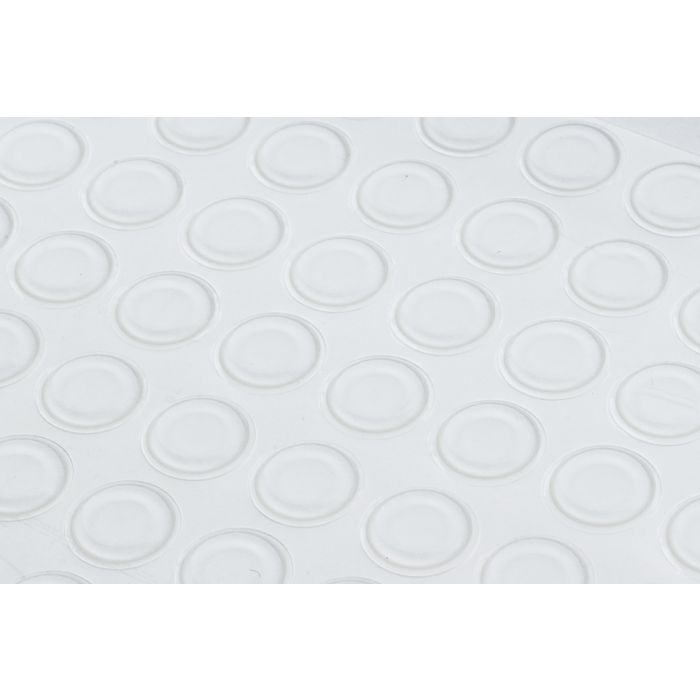 Bumperstops 19mm Cylindrical 1,9mm high transp. 120pcs Bumperstops 19mm Cylindrical 1,9mm high transp. 120pcs