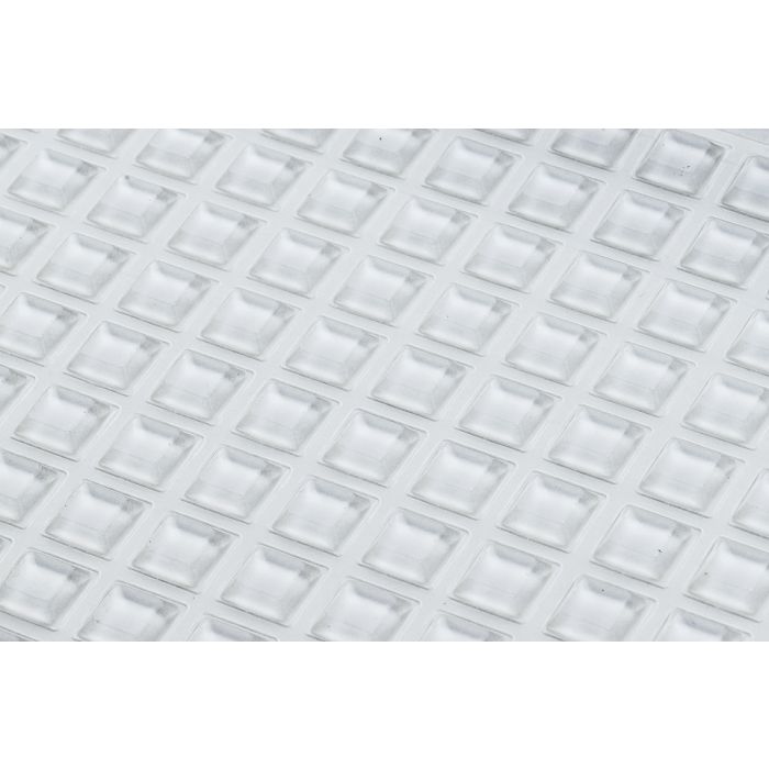 Stootdopjes 12,7mm Carré 3,1mm hoog transparant 242pcs