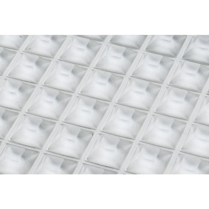 Stootdopjes 20,5mm Carré 7,5mm hoog transparant 90pcs Stootdopjes 20,5mm Carré 7,5mm hoog transparant 90pcs