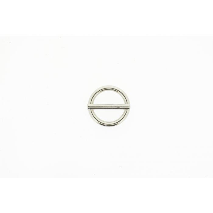 Ronde ring met pin 16x2,75mm vernikkeld Ronde ring met pin 16x2,75mm vernikkeld