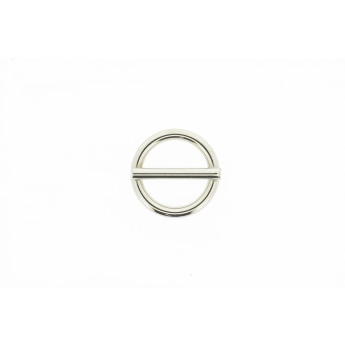 Ronde ring met pin 20x3,5mm vernikkeld Ronde ring met pin 20x3,5mm vernikkeld