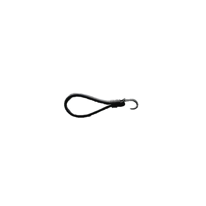 Qfix Élastique boucle avec crochet SH noir 8x300 mm Qfix Élastique boucle avec crochet SH noir 8x300 mm