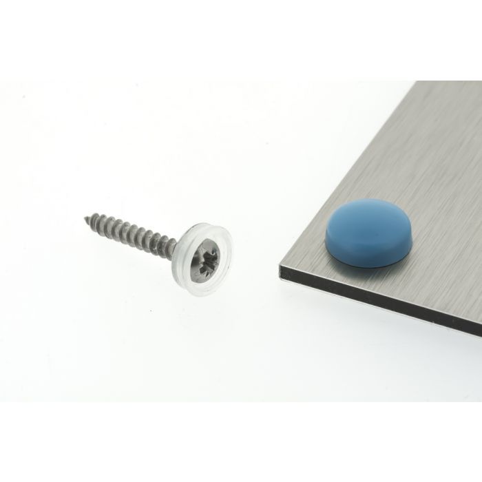 Snap Cap screw covers 13mm Austin Blue Snap Cap screw covers 13mm Austin Blue