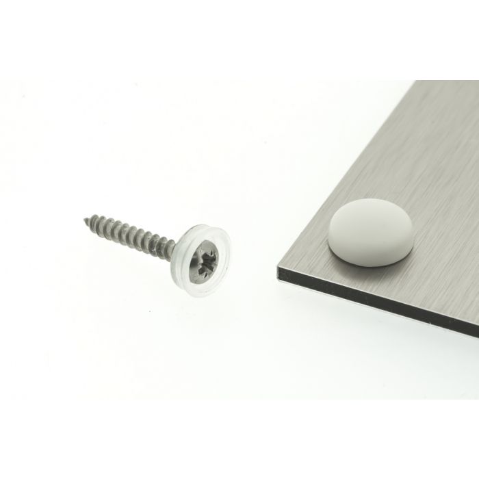 Snap Cap screw covers 13mm Off White Snap Cap screw covers 13mm Off White