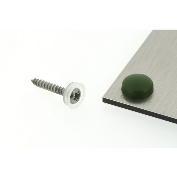Snap Cap screw covers 13mm Carolina Green Snap Cap screw covers 13mm Carolina Green