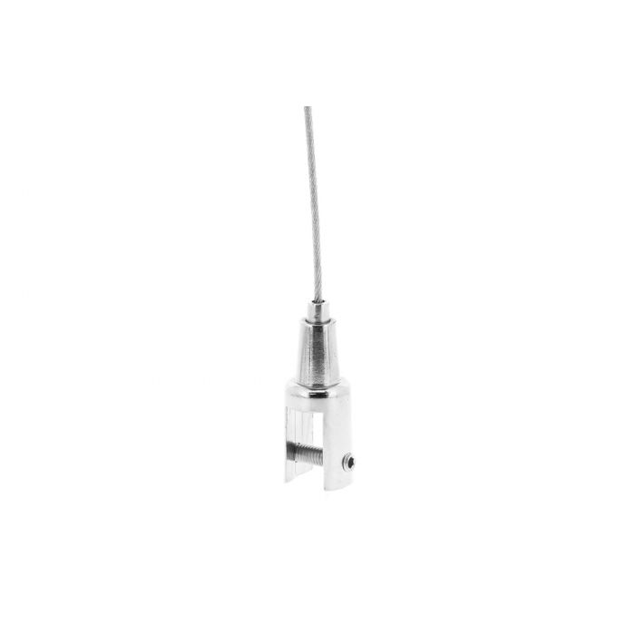 Serre-câble B13 chromé pour signalétique Serre-câble B13 chromé pour signalétique