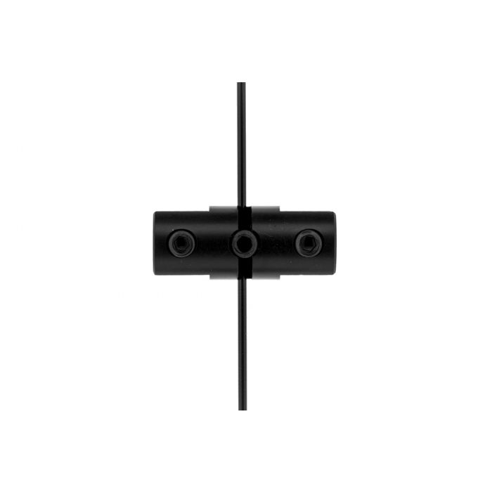 Steel cable display clamp B12 black for windowdisplaysystems Steel cable display clamp B12 black for windowdisplaysystems
