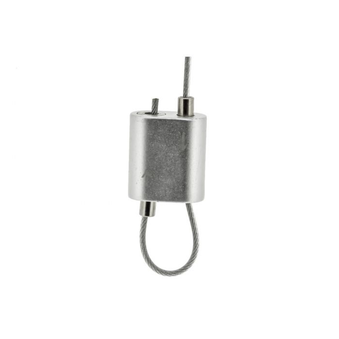 Steel cable loop gripper for 1,8-2mm wire nickel plated
