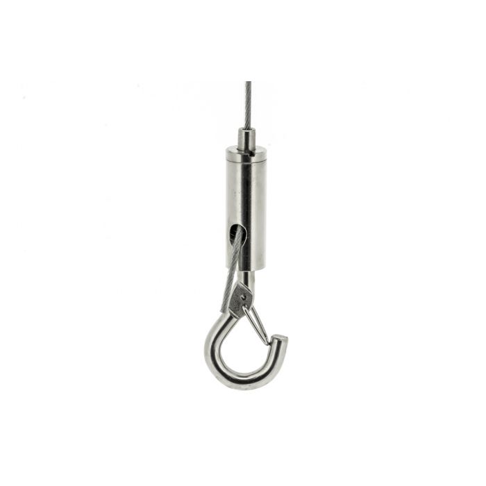 Steel cable hook H3 for 1.2-1.5mm wire, closed hook Steel cable hook H3 for 1.2-1.5mm wire, closed hook
