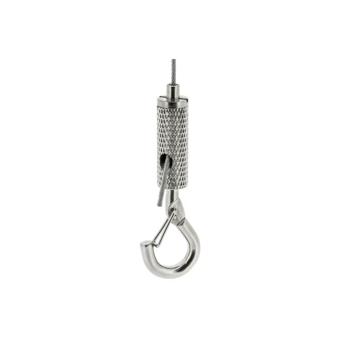Steel cable hook H5 for 1.2-1.5mm wire, closed hook Steel cable hook H5 for 1.2-1.5mm wire, closed hook
