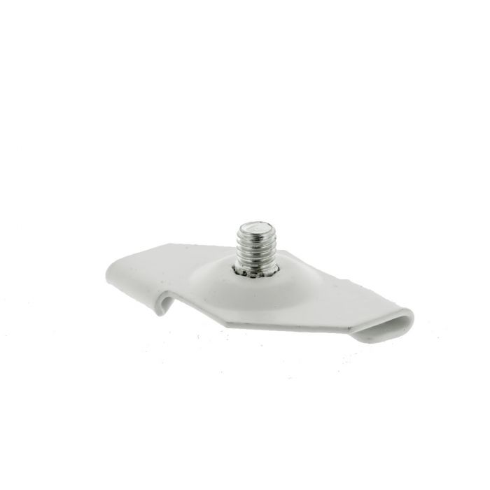 Suspended ceiling clip with M6x6mm white Suspended ceiling clip with M6x6mm white