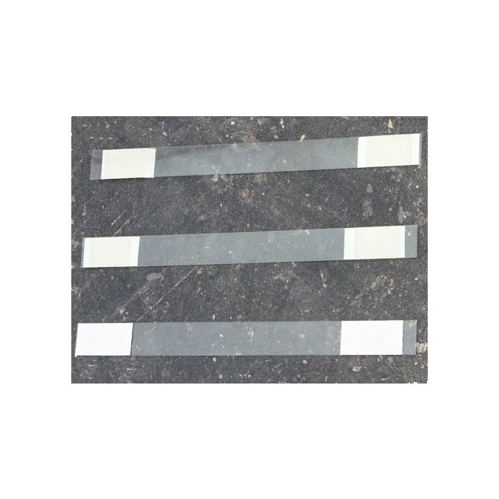 Wiebelaar 170 x 15 mm, recht, beide zijde permanent tape Wiebelaar 170 x 15 mm, recht, beide zijde permanent tape