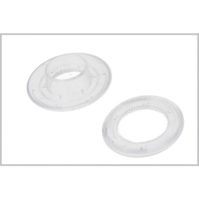 Qfix grommets Classic 12 mm plastic transparent per 250