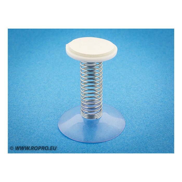 Zuignap met 30 mm veer en tape Zuignap met 30 mm veer en tape