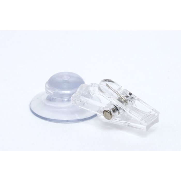suction cup Ø 30 mm with transparent plastic clamp suction cup Ø 30 mm with transparent plastic clamp