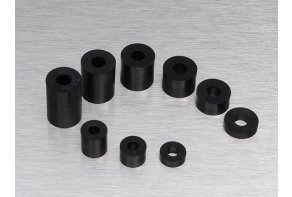 Black PVC spacers