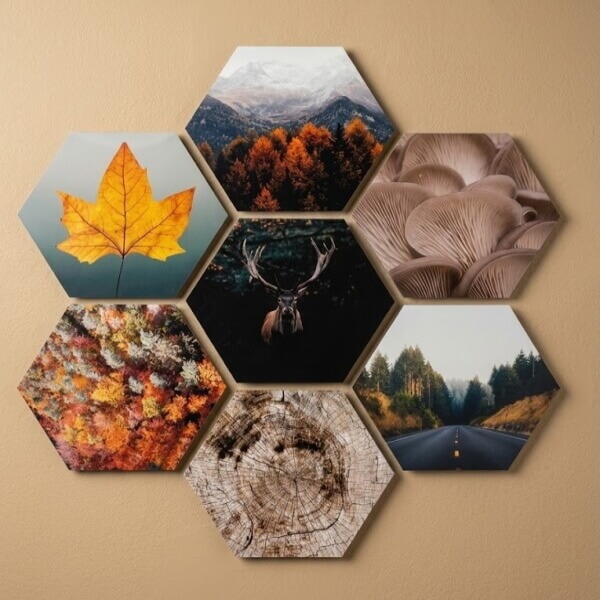 Decoratief zelfklevend ophangsysteem met natuur- en landschapsafbeeldingen